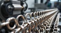 manufacturing staple chain links