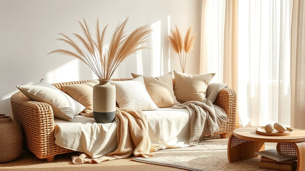 monochrome textured boho style