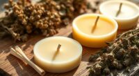 natural wax candle making