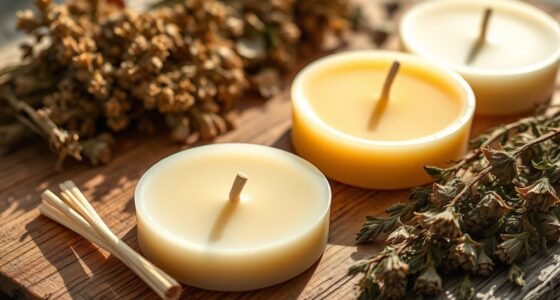 natural wax candle making