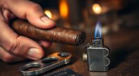 properly cut and ignite cigar