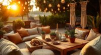 relaxed bohemian gathering