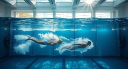 simulated swimming without movement