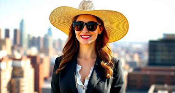 stylish confidence with wide brim hats