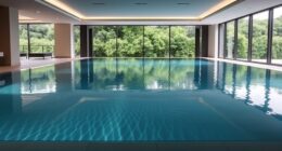 swimming pool with continuous current