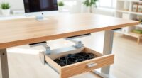 top adjustable desks with drawers