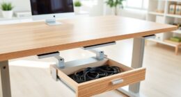 top adjustable desks with drawers