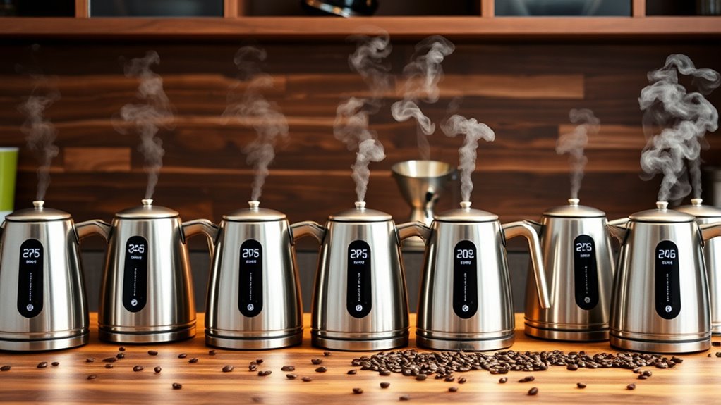 top temperature controlled kettles