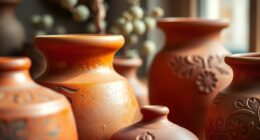 warm rustic ceramic decor