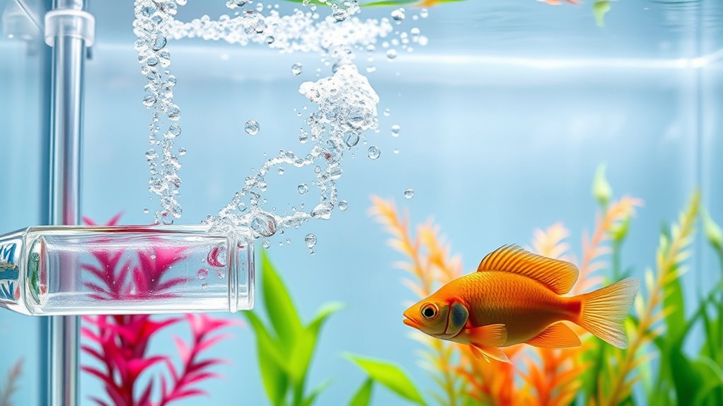 water flow and filtering