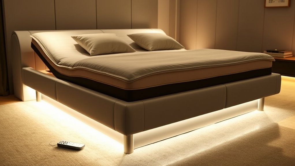 adjustable bed lighting features