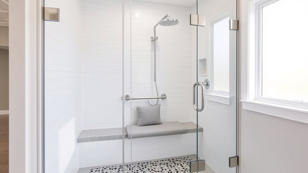 aging friendly shower enclosure kits