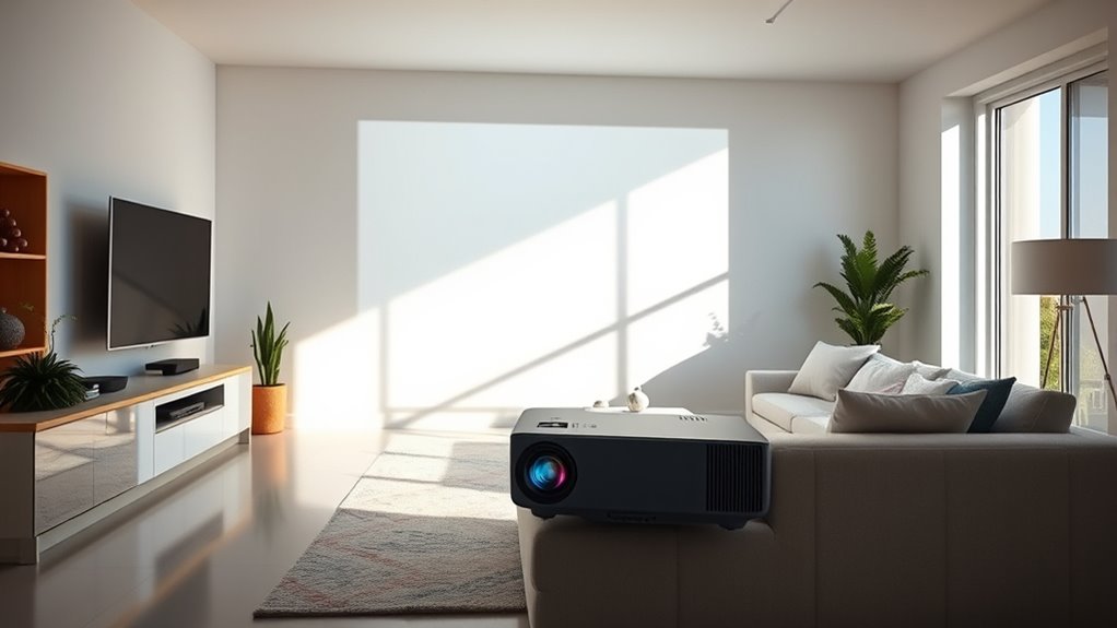 bright room projector considerations