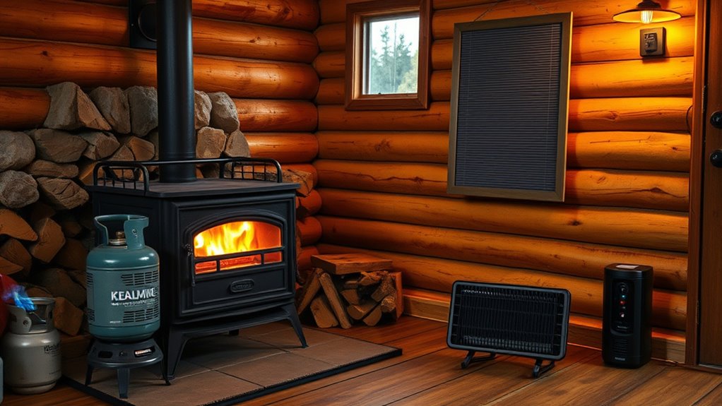 cabin backup heating options