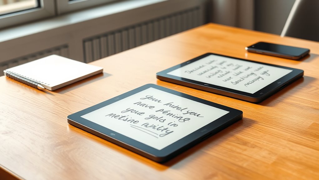 choosing e ink note devices