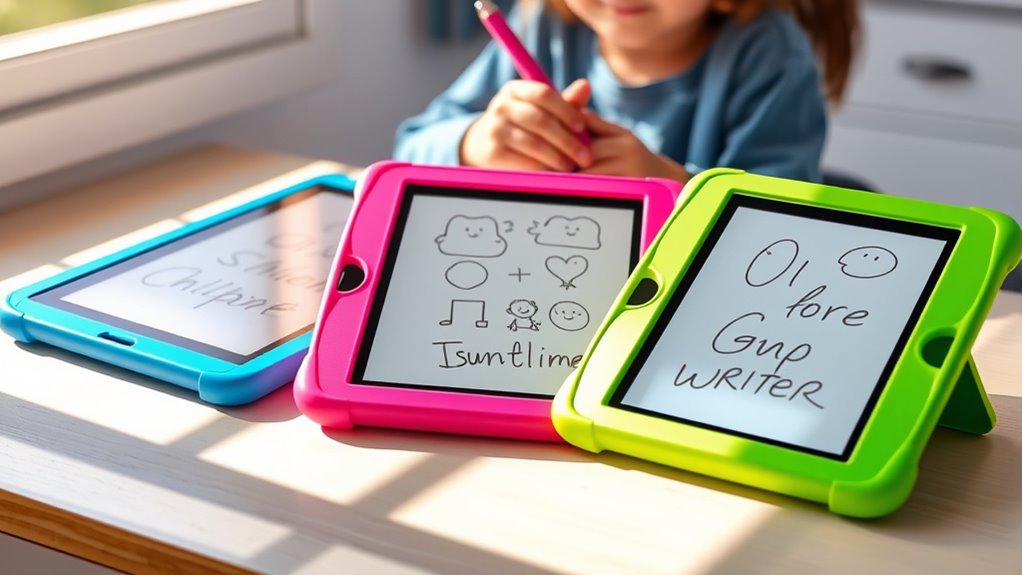 choosing kid friendly writing tablets