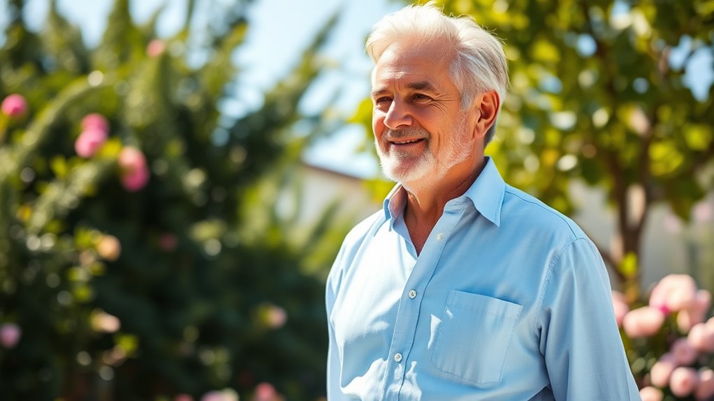 comfortable senior open back shirts