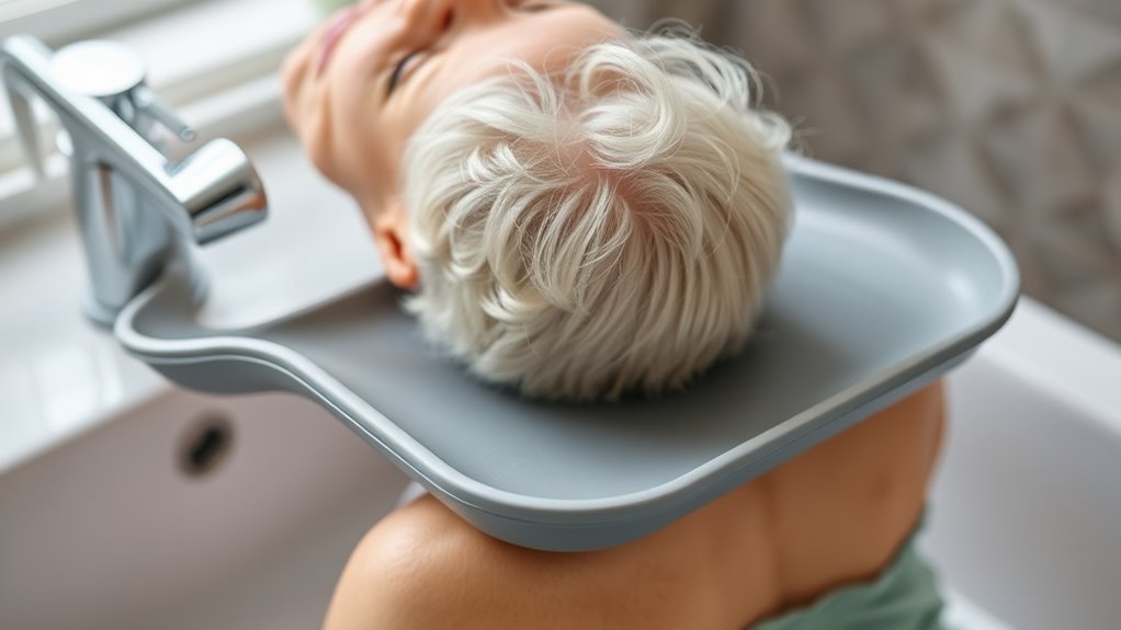 elderly hair wash trays