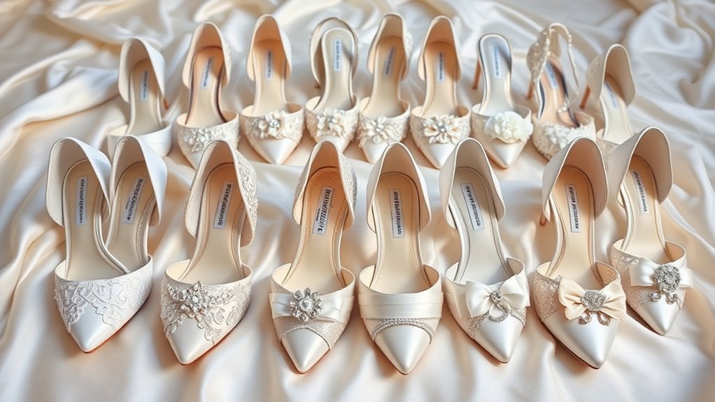 elegant comfort bridal footwear