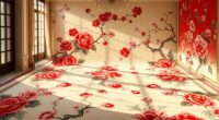 elegant floral silk carpets