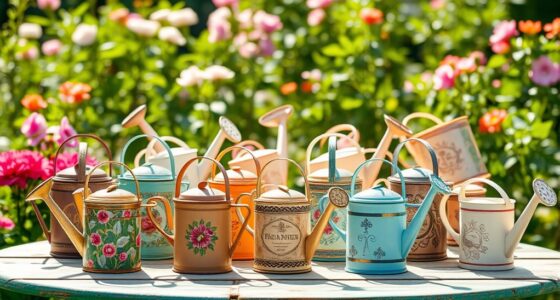 elegant garden watering cans