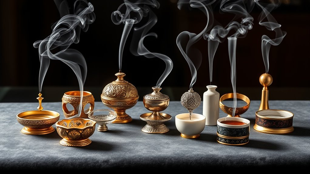 elegant luxury incense holders