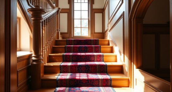 elegant silk staircase runners