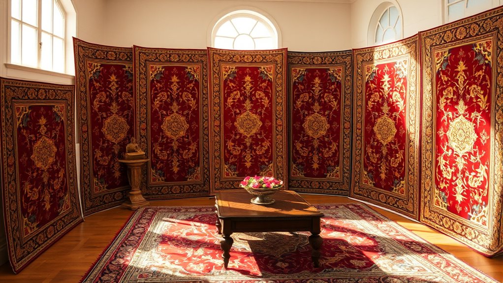 elegant yilong tabriz silk carpets
