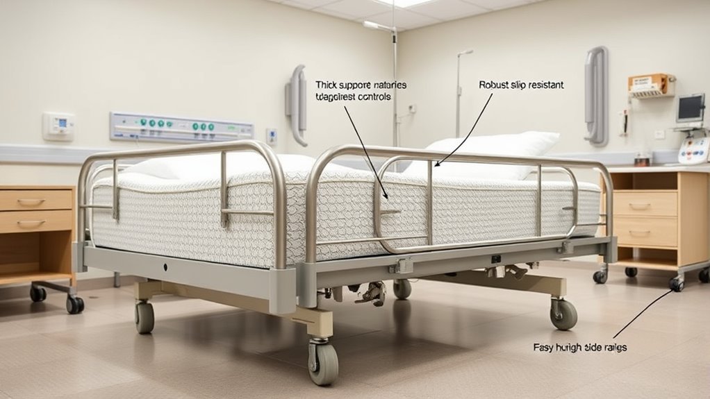 heavy duty bariatric bed features