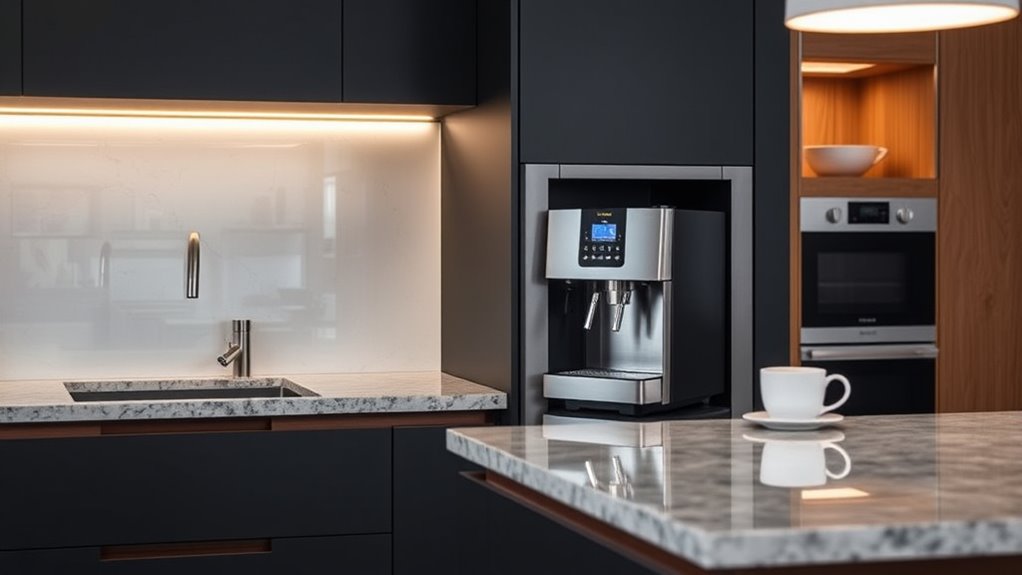 kitchen space and features