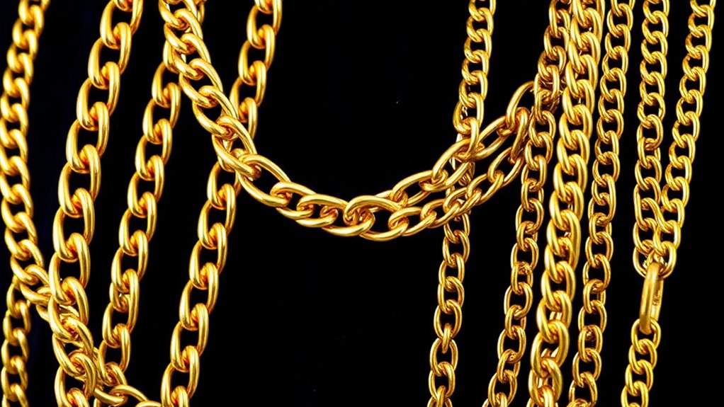 luxury 14k gold chain selection