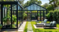 luxury backyard greenhouse kits