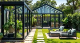 luxury backyard greenhouse kits