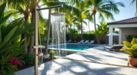 luxury backyard shower kits