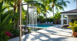 luxury backyard shower kits