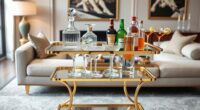 luxury bar cart selections