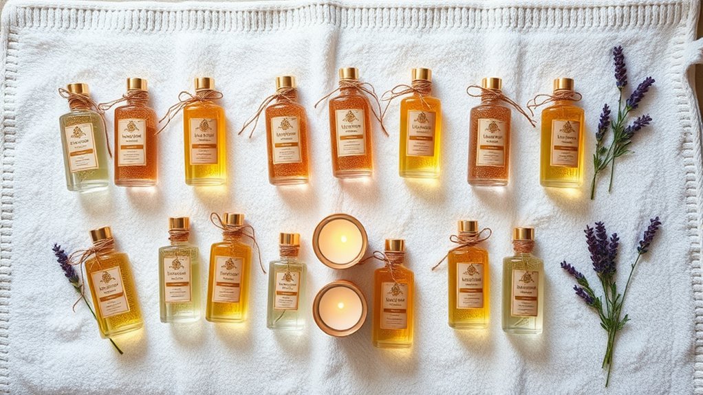 luxury bath oil sets