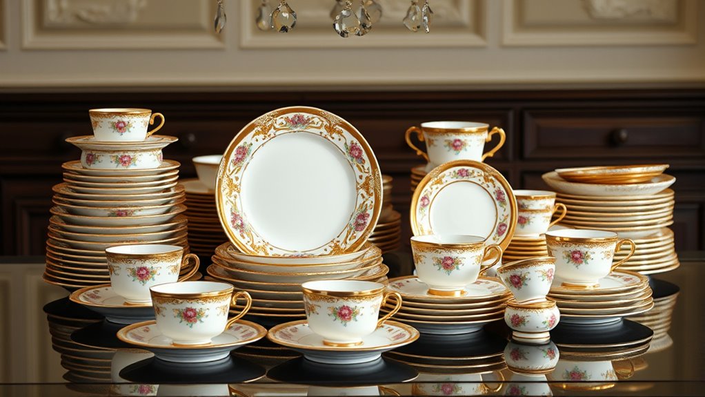 luxury bone china dinnerware