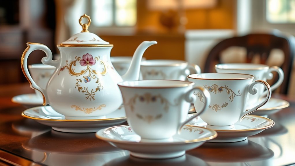 luxury bone china tea sets