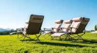 luxury camping chairs with footrests