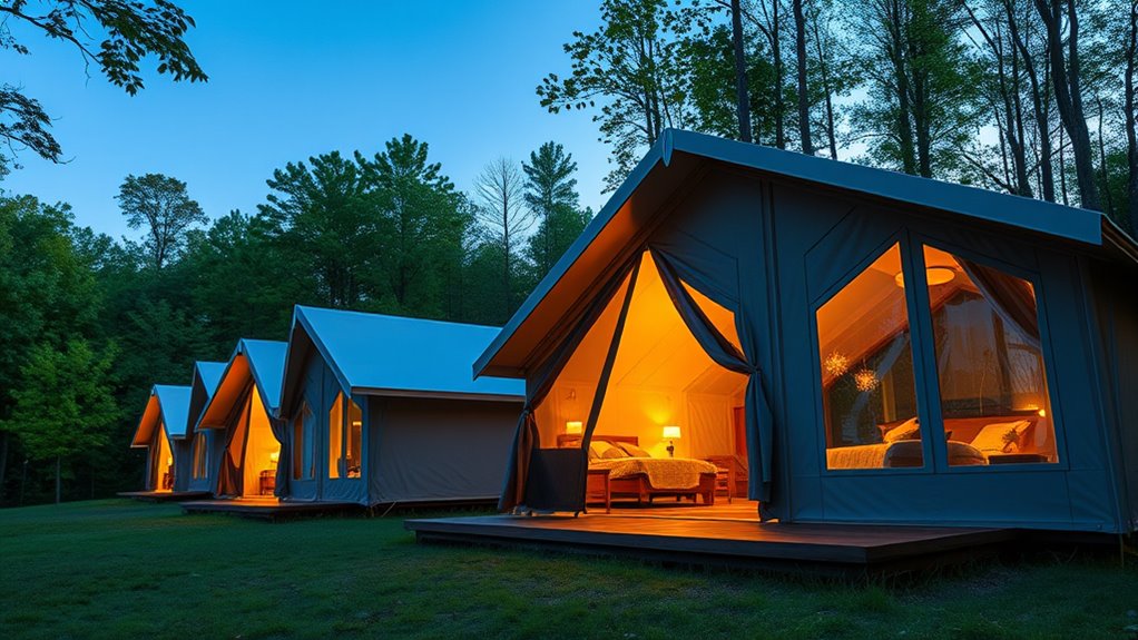 luxury camping with ac