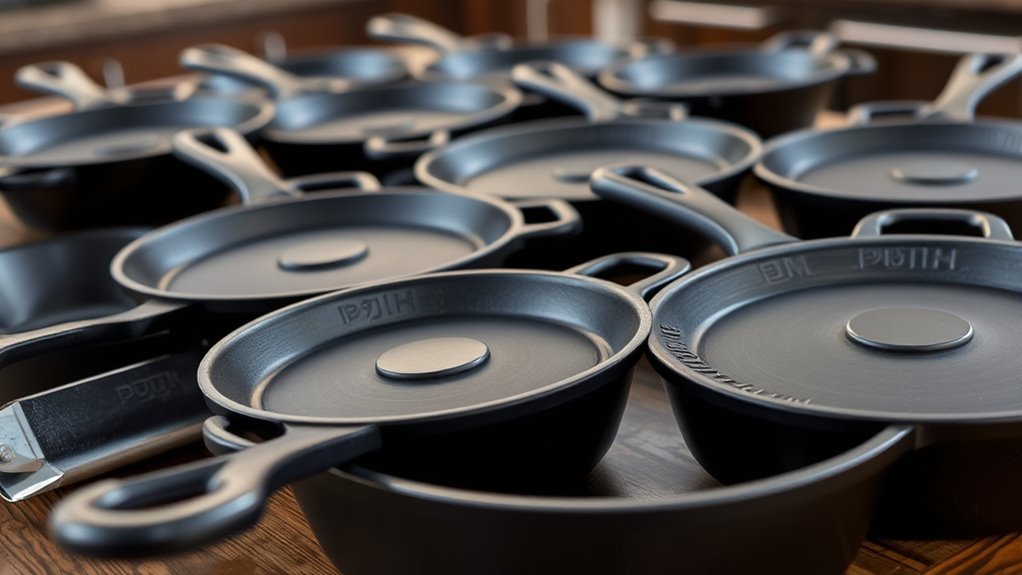 luxury cast iron skillet selection