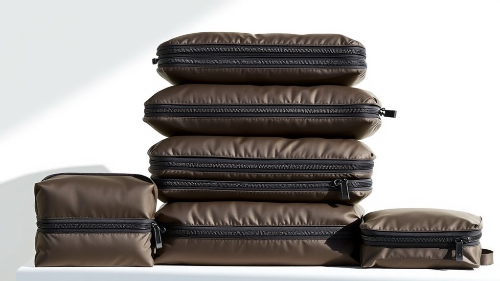 luxury compression packing cubes