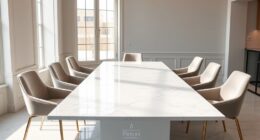 luxury contemporary marble dining