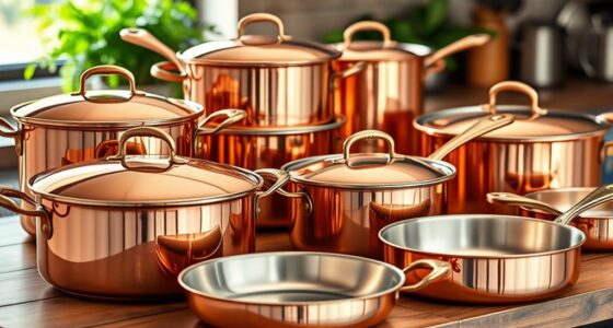 luxury copper cookware collections