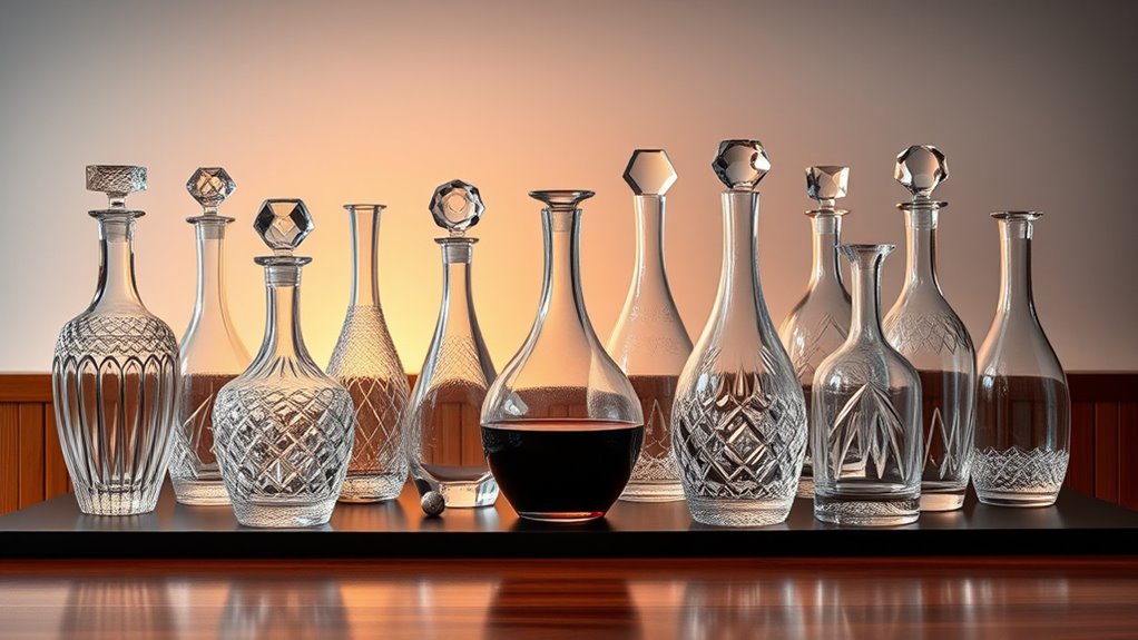 luxury crystal wine decanters