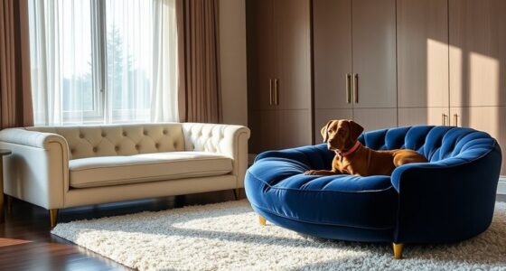 luxury dog beds selection
