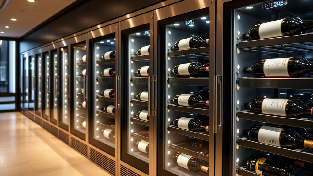 luxury dual zone wine fridges