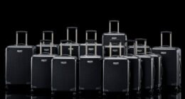 luxury durable carbon fiber suitcases