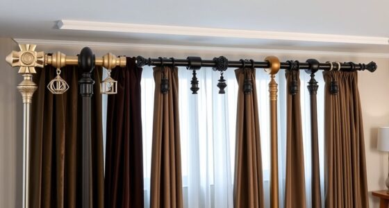 luxury durable curtain rods